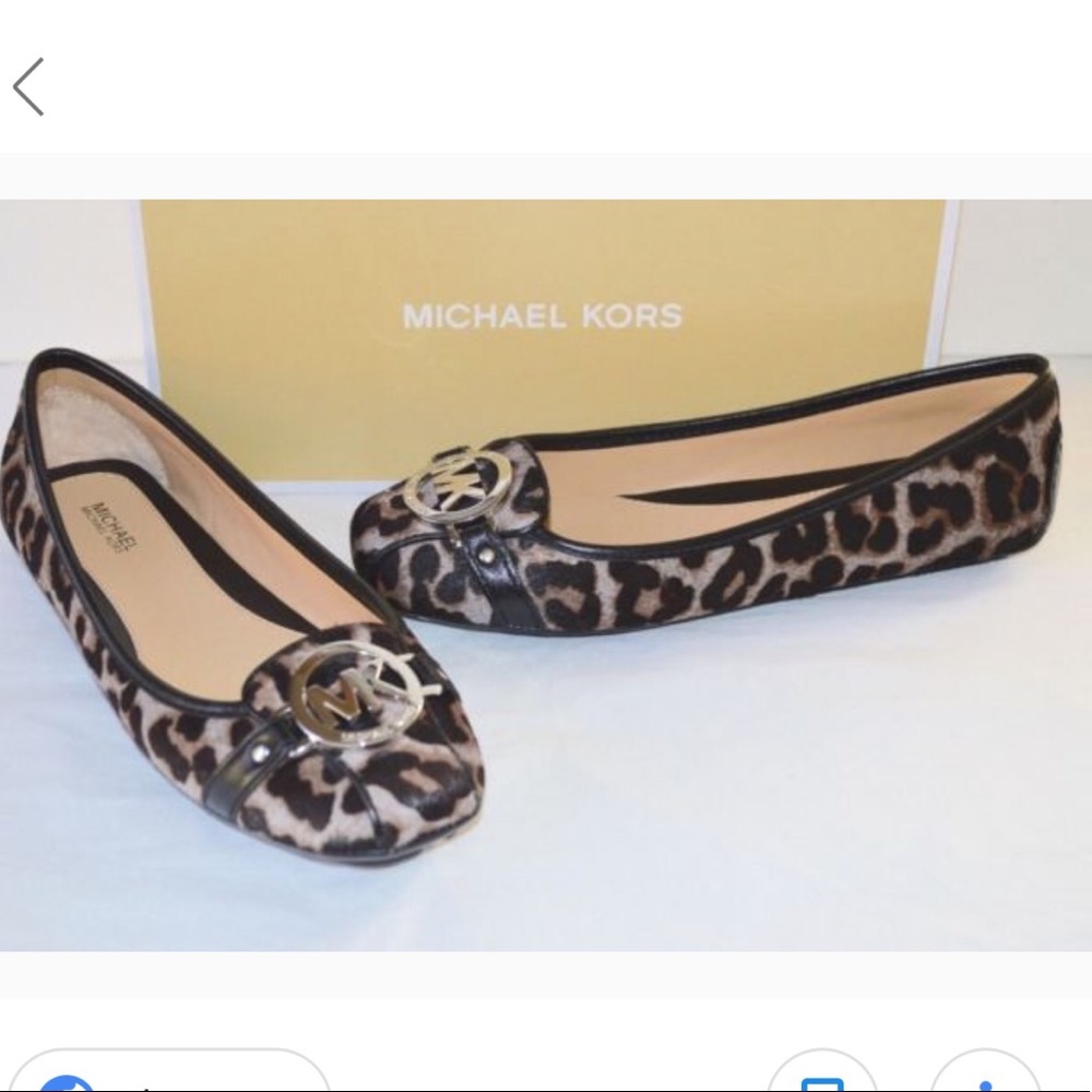 Michael Kors Brown Leopard Print Moccasins 6.5 - Picture 2 of 8